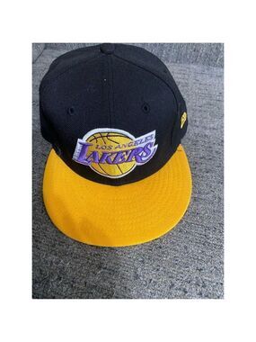 Los Angeles Lakers Fitted Cap Hat New Era 59Fifty Hardwood Classics Size 7 1/2